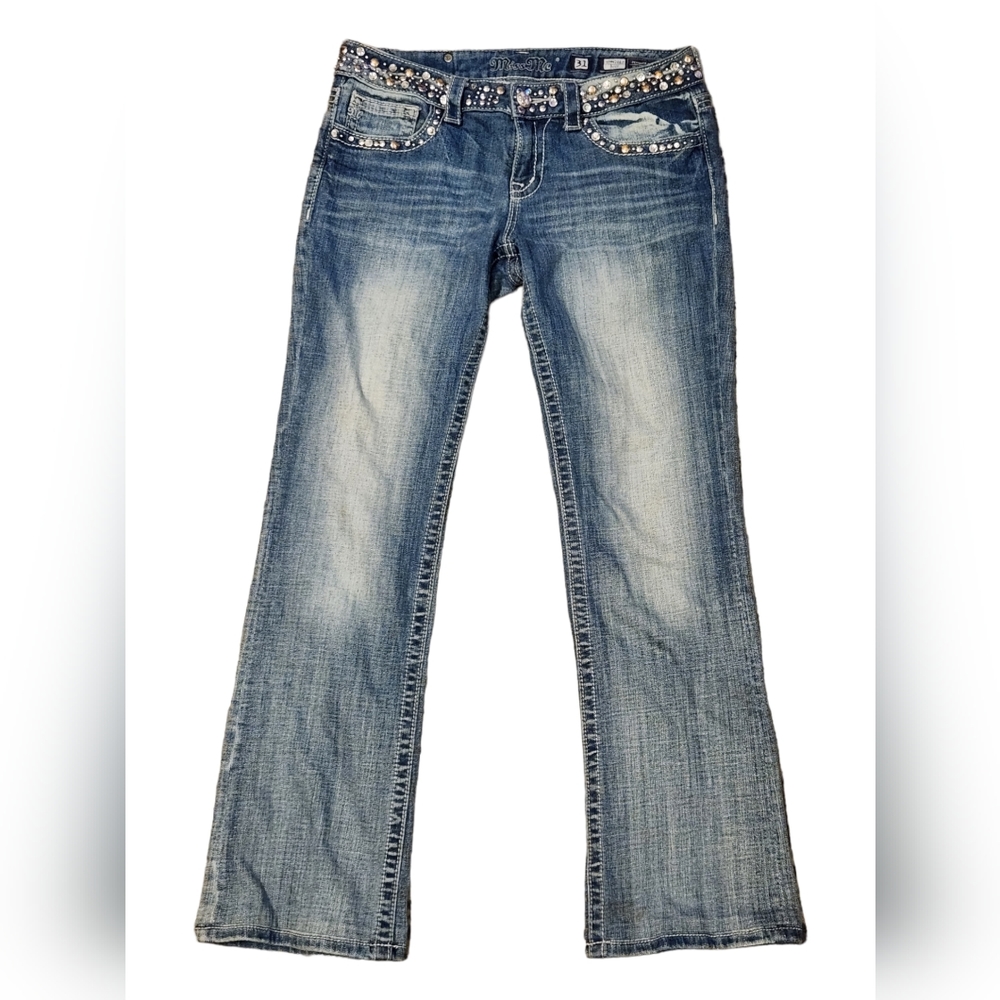MISS ME Embellished Bootcut Jean